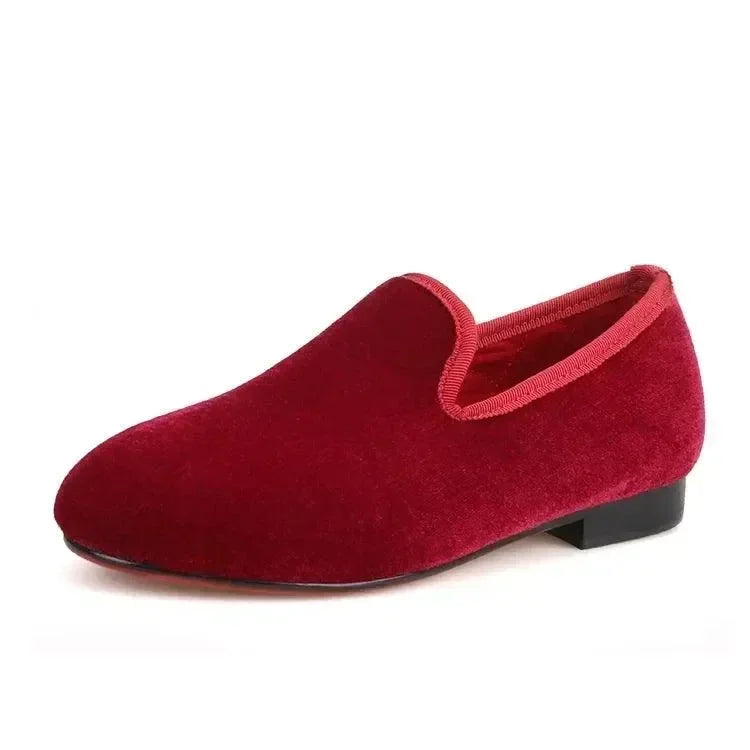 Kids Casual Slipper Dress Loafers - Slip-On Flat Shoes