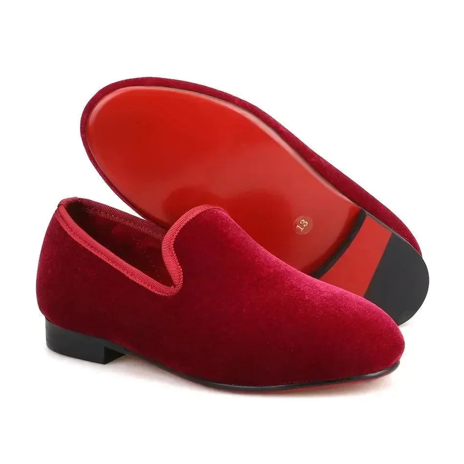 Kids Casual Slipper Dress Loafers - Slip-On Flat Shoes
