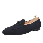 Men Casual Dress Slipper Loafers - Slip-On Flat Shoes
