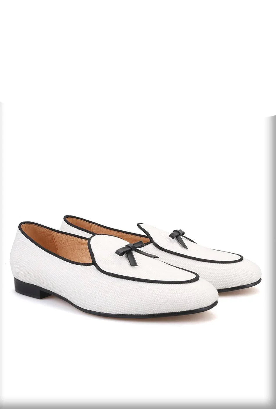 Men Casual Dress Slipper Loafers - Slip-On Flat Shoes