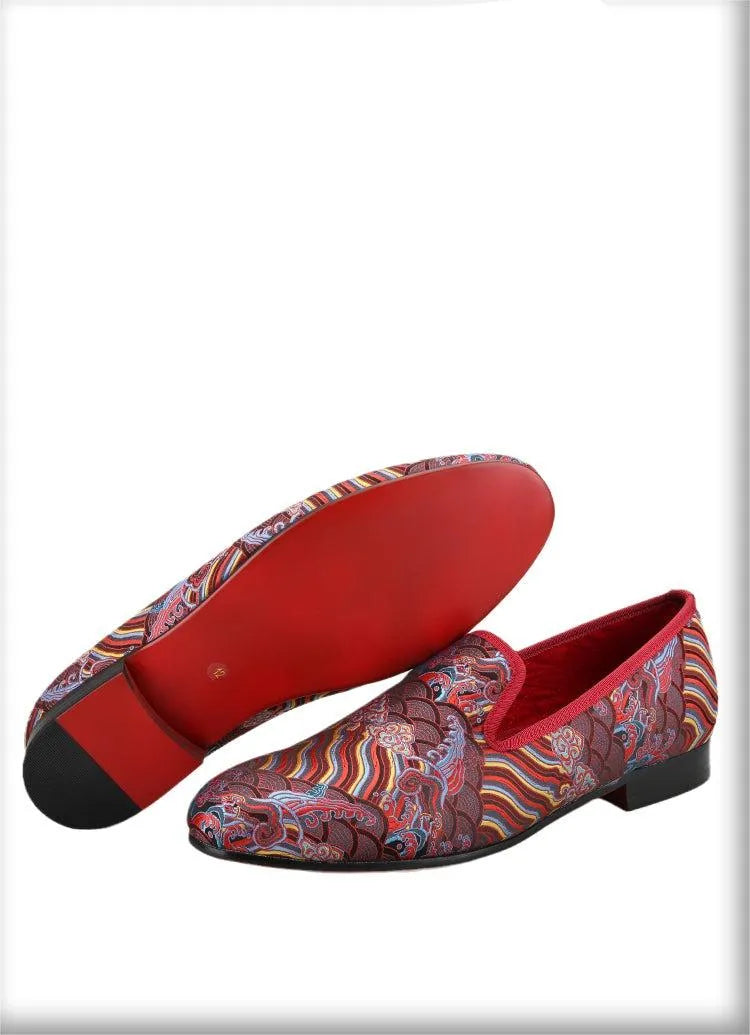 Men Casual Slipper Dress Loafers - Slip-On Flat Shoes