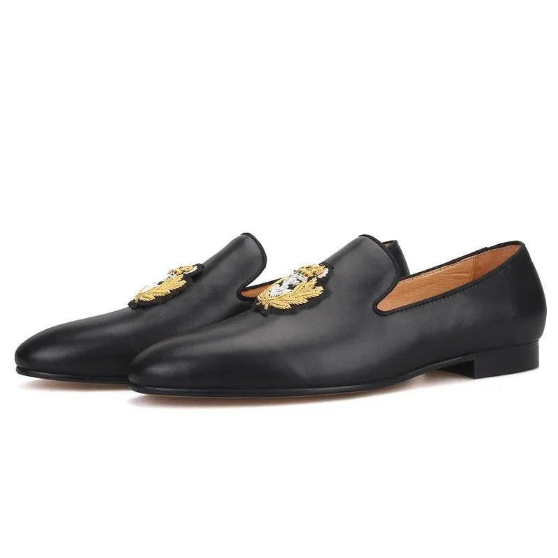 Men Slipper Dress Loafers - Slip-On Flat Shoes
