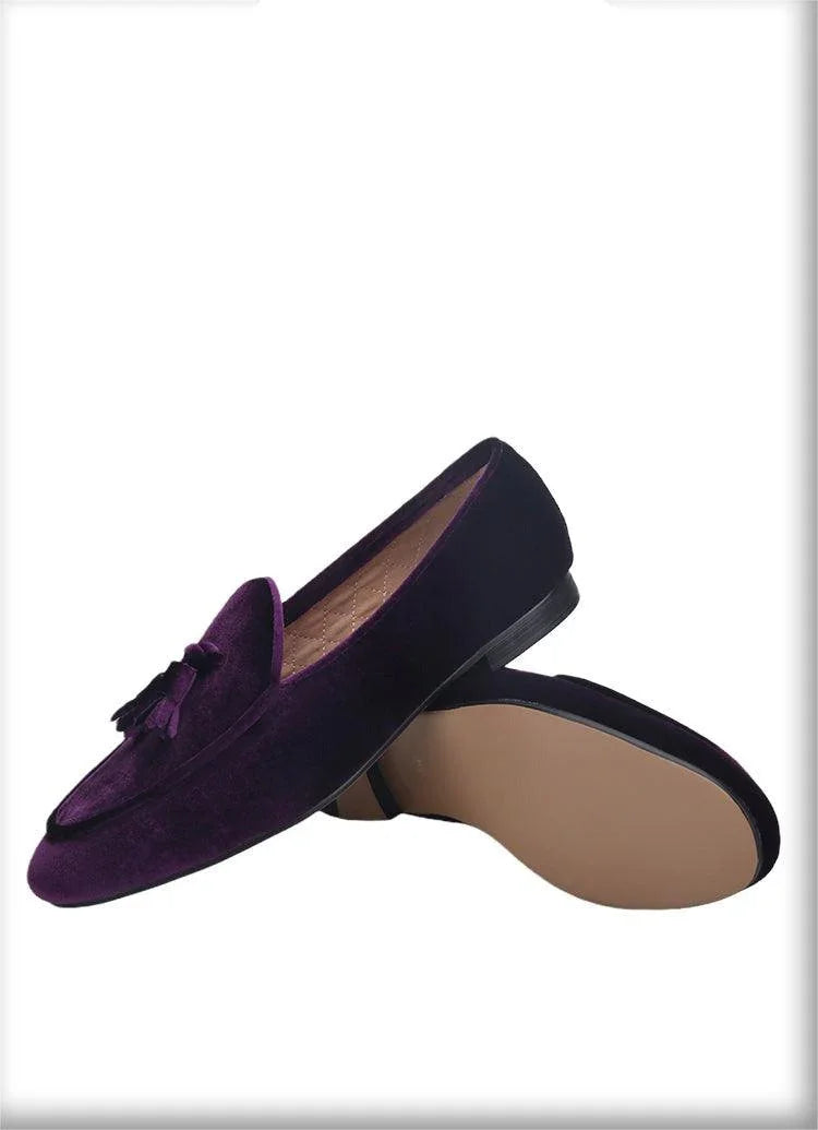 Men Tassel Dress Loafers - Slip-On Formal Dress Shoes
