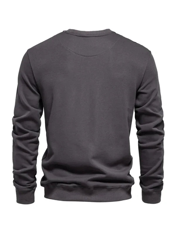 Men's Sweatshirt - Crew-Neck With Relaxed Fit