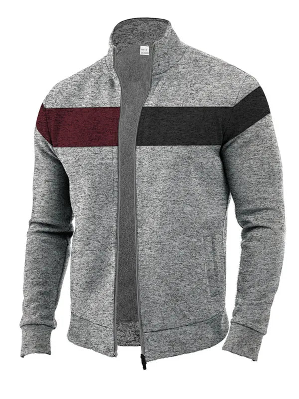 Men's Sweatshirt - Mock-Neck With Regular Fit
