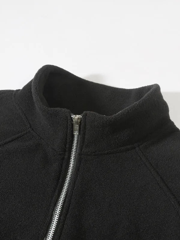 Men's Sweatshirt - Mock-Neck With Regular Fit