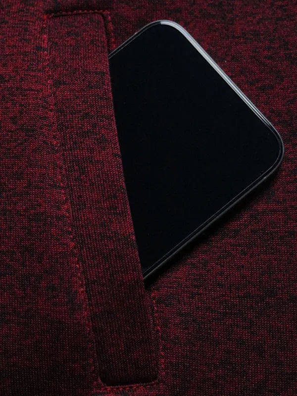 Men's Sweatshirt - Mock-Neck With Regular Fit