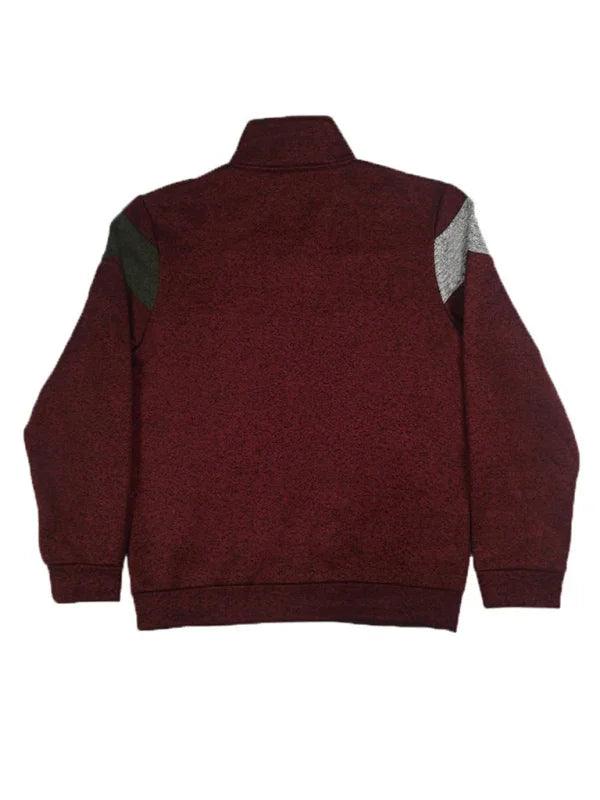 Men's Sweatshirt - Mock-Neck With Regular Fit