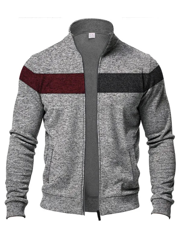Men's Sweatshirt - Mock-Neck With Regular Fit