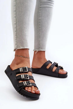 Women Adjustable Ergonomic Platform Flip Flops - Guocali