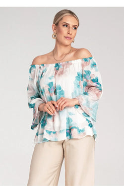 Women Blouse – Lightweight – Three-Quarter Sleeve - Guocali