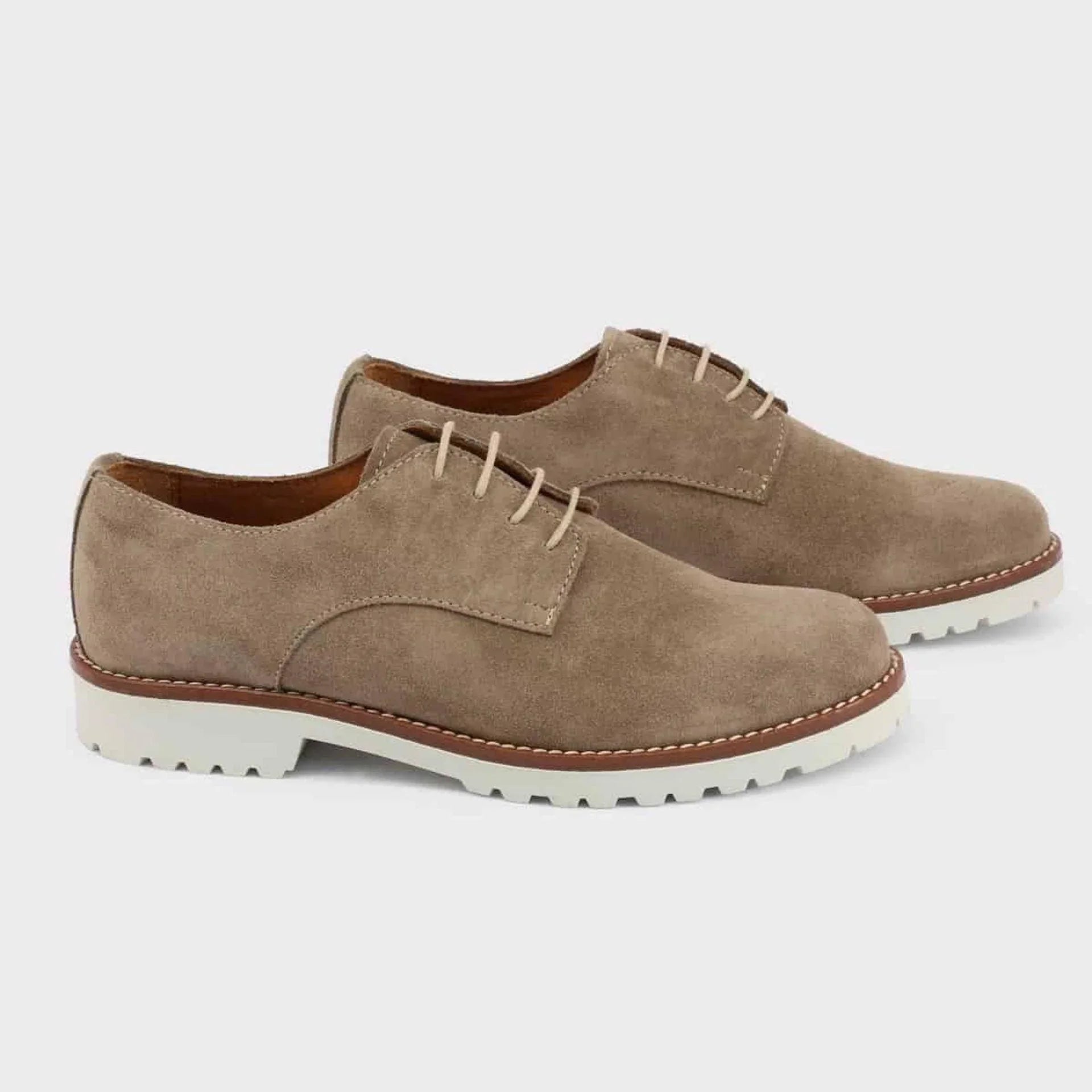 Women Casual Loafers - Lace-Up Derby Shoes
