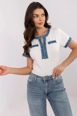 Women Draped Blouse – Lightweight – V-Neck - Guocali