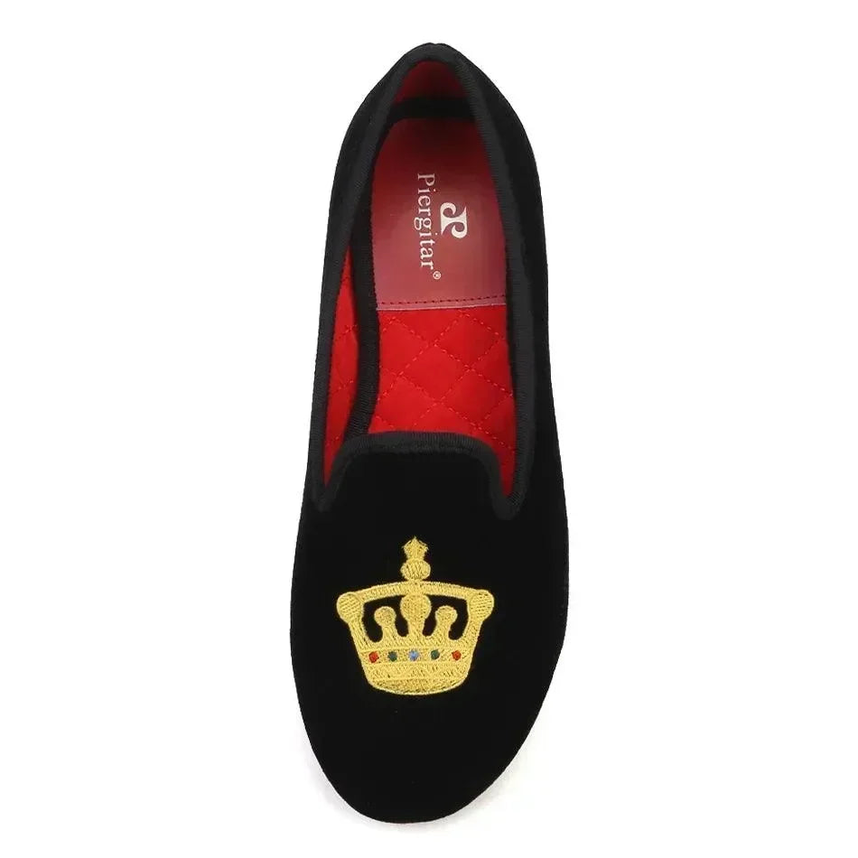 Women Dress Smoking Slipper Loafers - Slip-On Flat Shoes