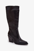 Women Heel Boots - High Block Shoes