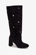 Women Heel Boots - High Block Shoes