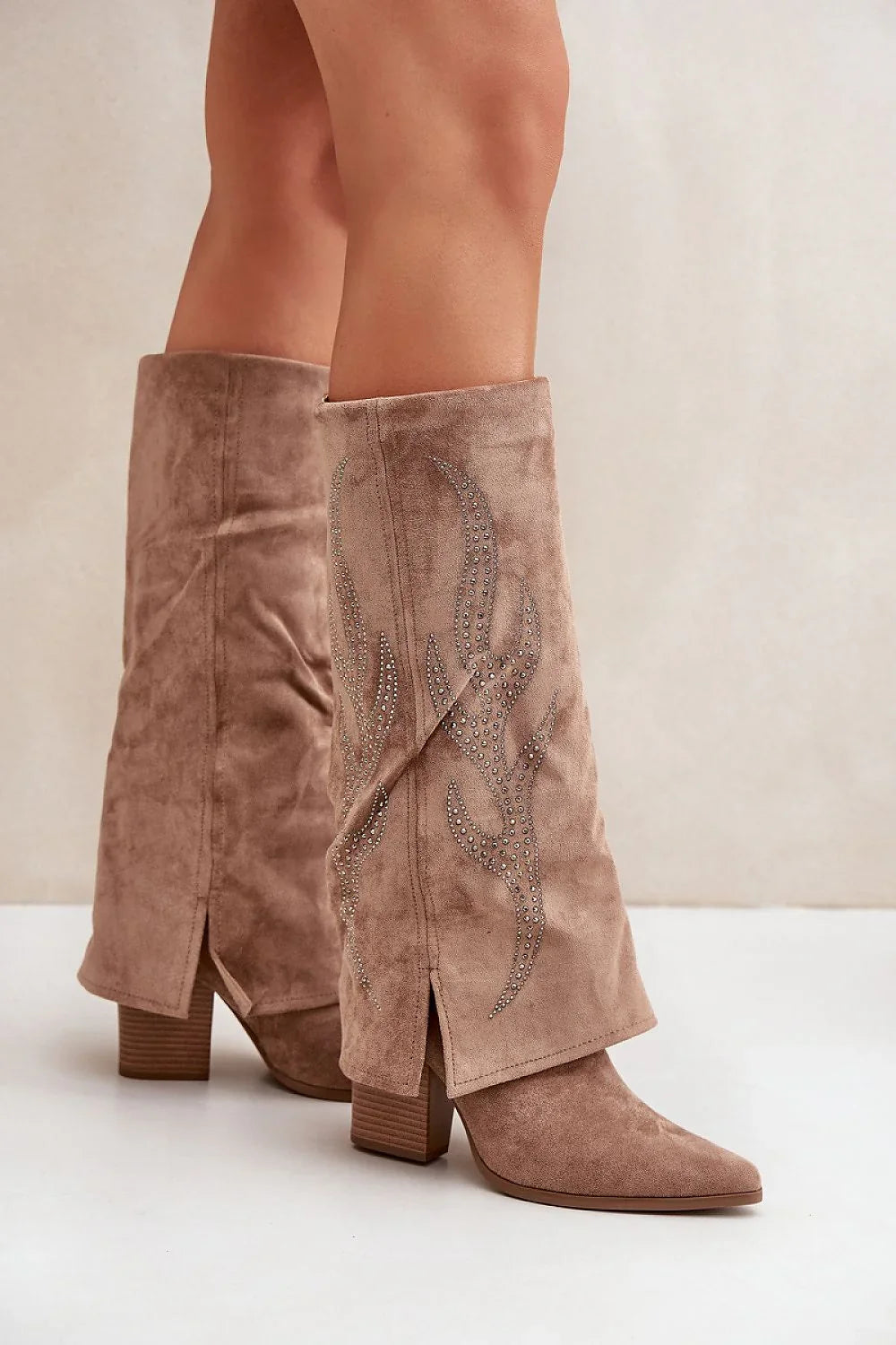 Women Heel Boots - High Block Shoes