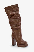 Women Heel Boots - High Block Shoes