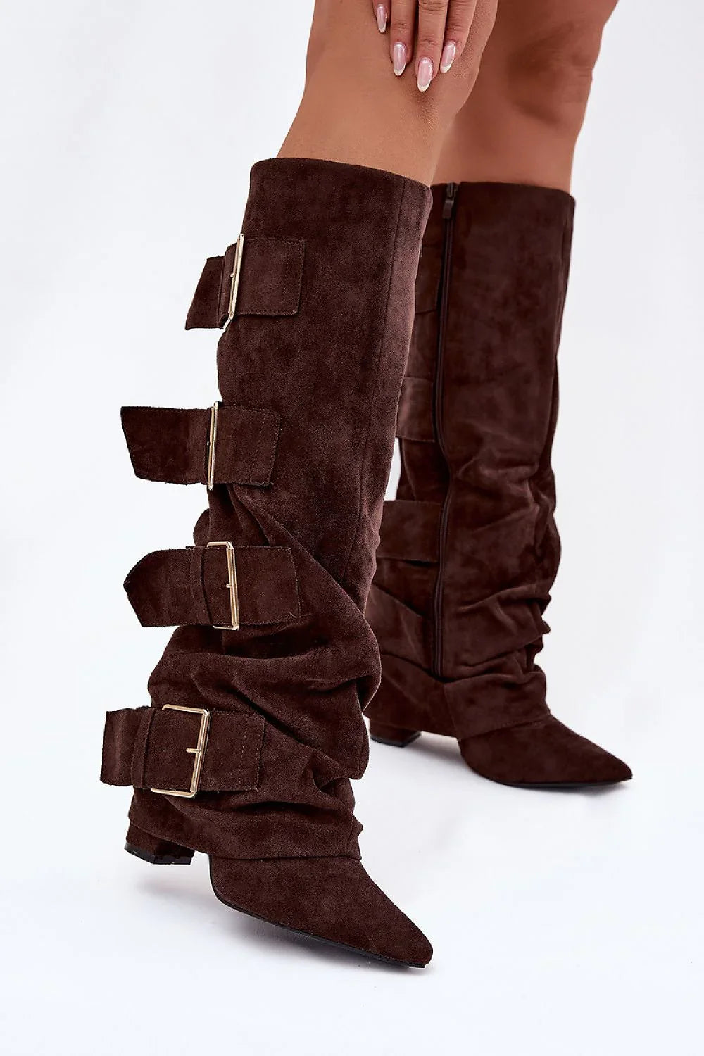 Women Heel Boots - High Block Shoes