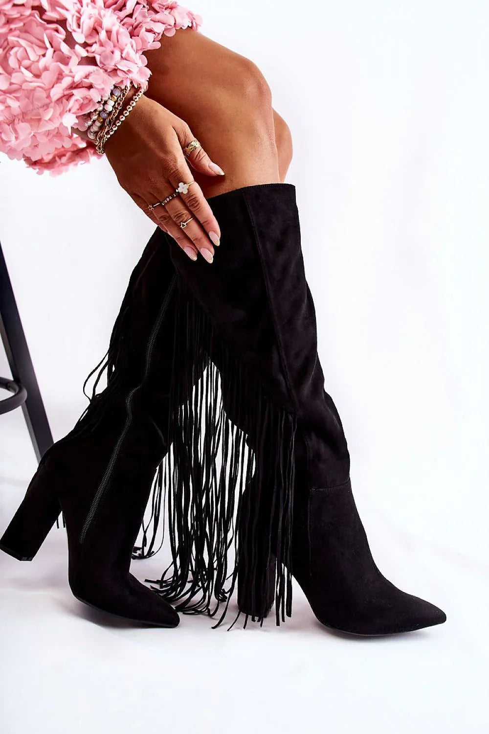 Women Heel Boots - High Block Shoes