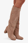 Women Heel Boots - High Block Shoes