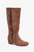 Women Heel Boots - Low Block Shoes