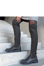 Women Heel Boots - Low Block Shoes