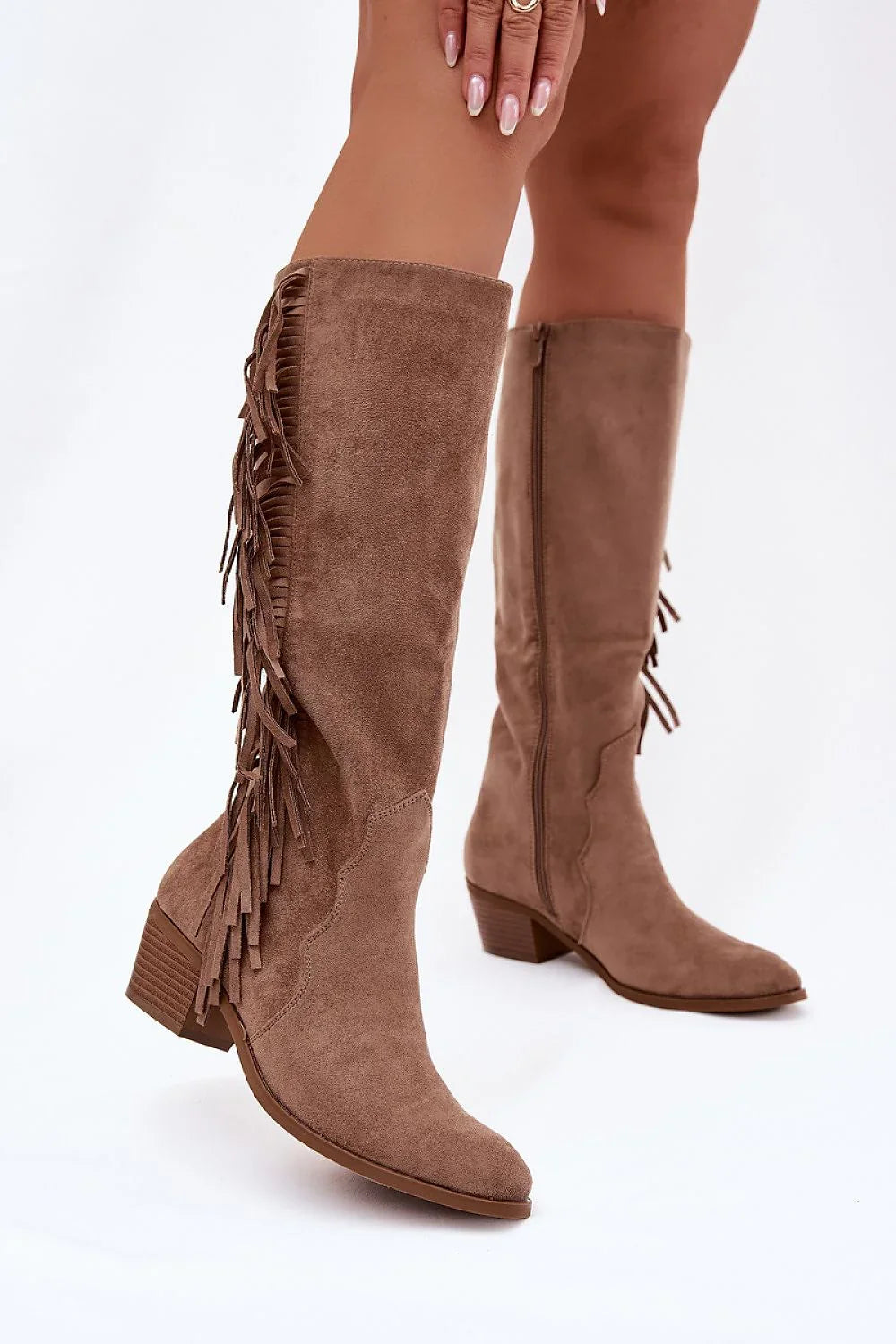 Women Heel Boots - Low Block Shoes