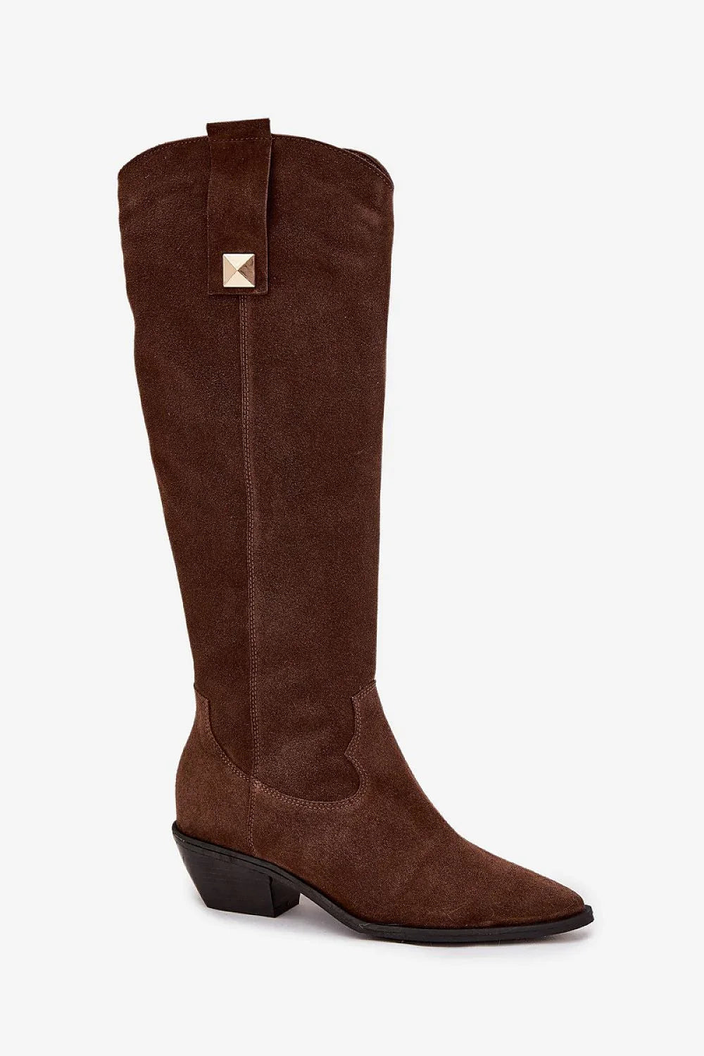 Women Heel Boots - Low Cuban Shoes