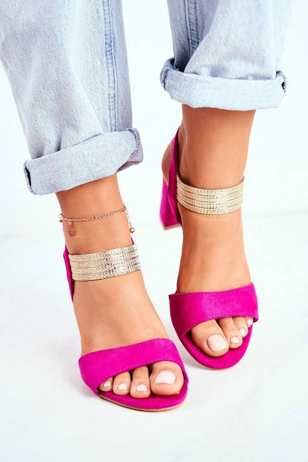 Women High Block Heel Party Sandals