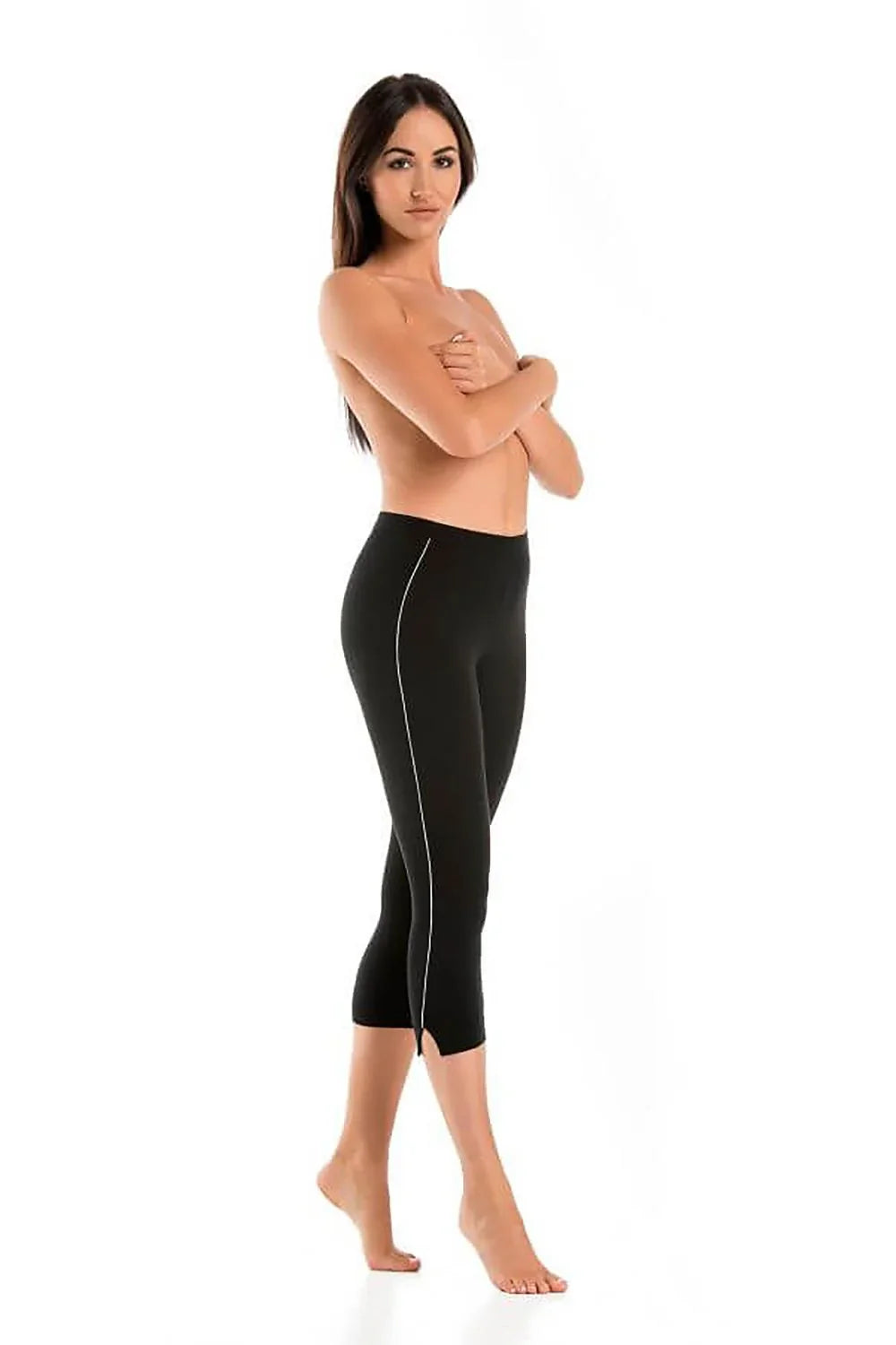 Women High Waist Spring Capri Workout Leggings