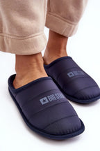 Women Logo Stitched Winter Slippers