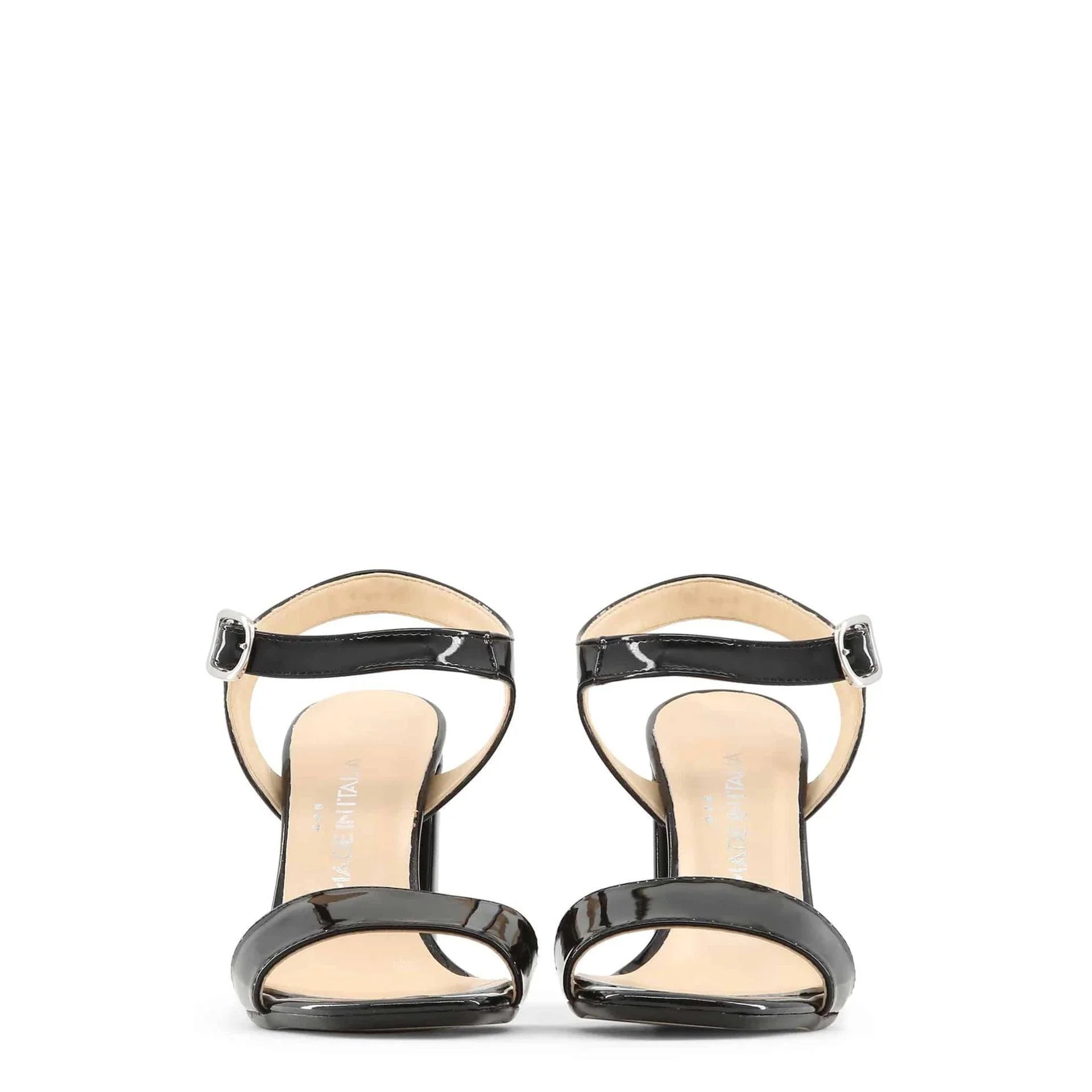 Women Made in Italy Patent Leather Block Heel Shoes
