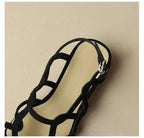 Women Narrow Band Gladiator Block Heel Sandals