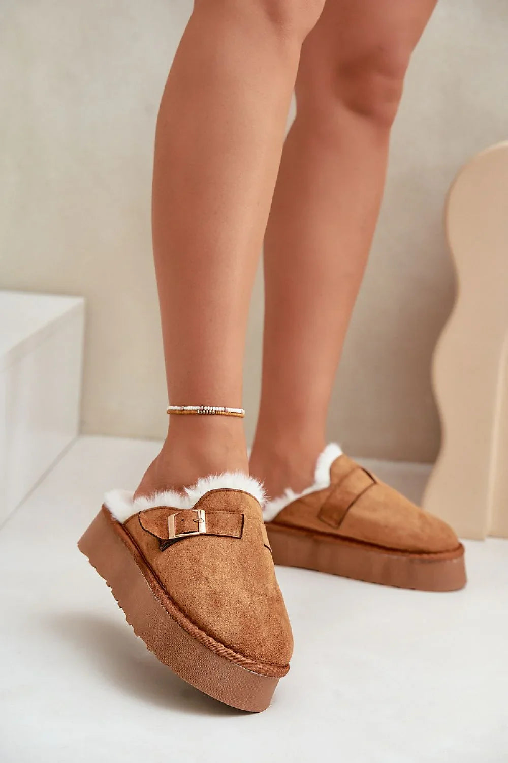 Women Platform Winter Slippers