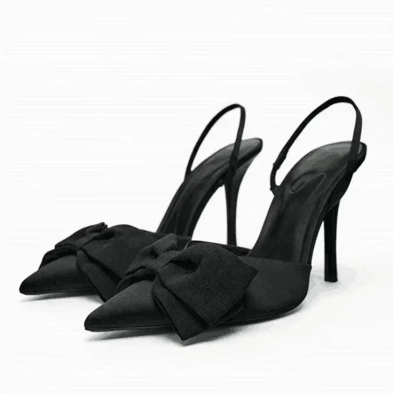 Women Pointed Toe Slingback Stiletto Sandals