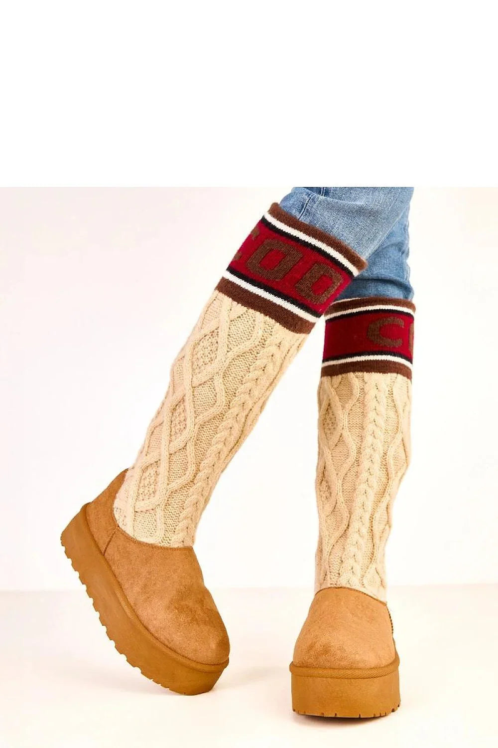 Women Snow Boots - Mid Platform Shoes