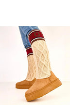 Women Snow Boots - Mid Platform Shoes
