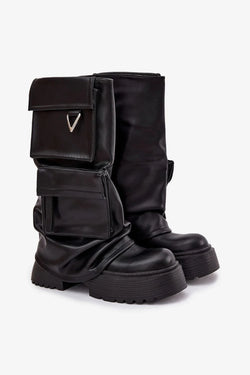 Women Thigh High Boots - High Platform Shoes - Guocali
