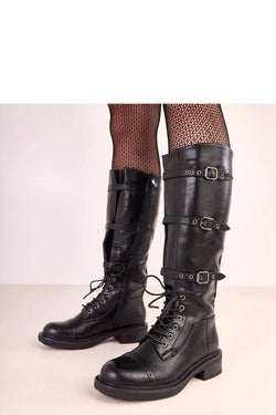 Women Thigh High Boots - Low Block Shoes - Guocali