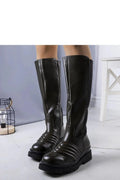 Women Thigh High Boots - Mid Block Shoes - Guocali