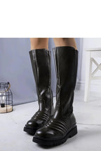 Women Thigh High Boots - Mid Block Shoes - Guocali