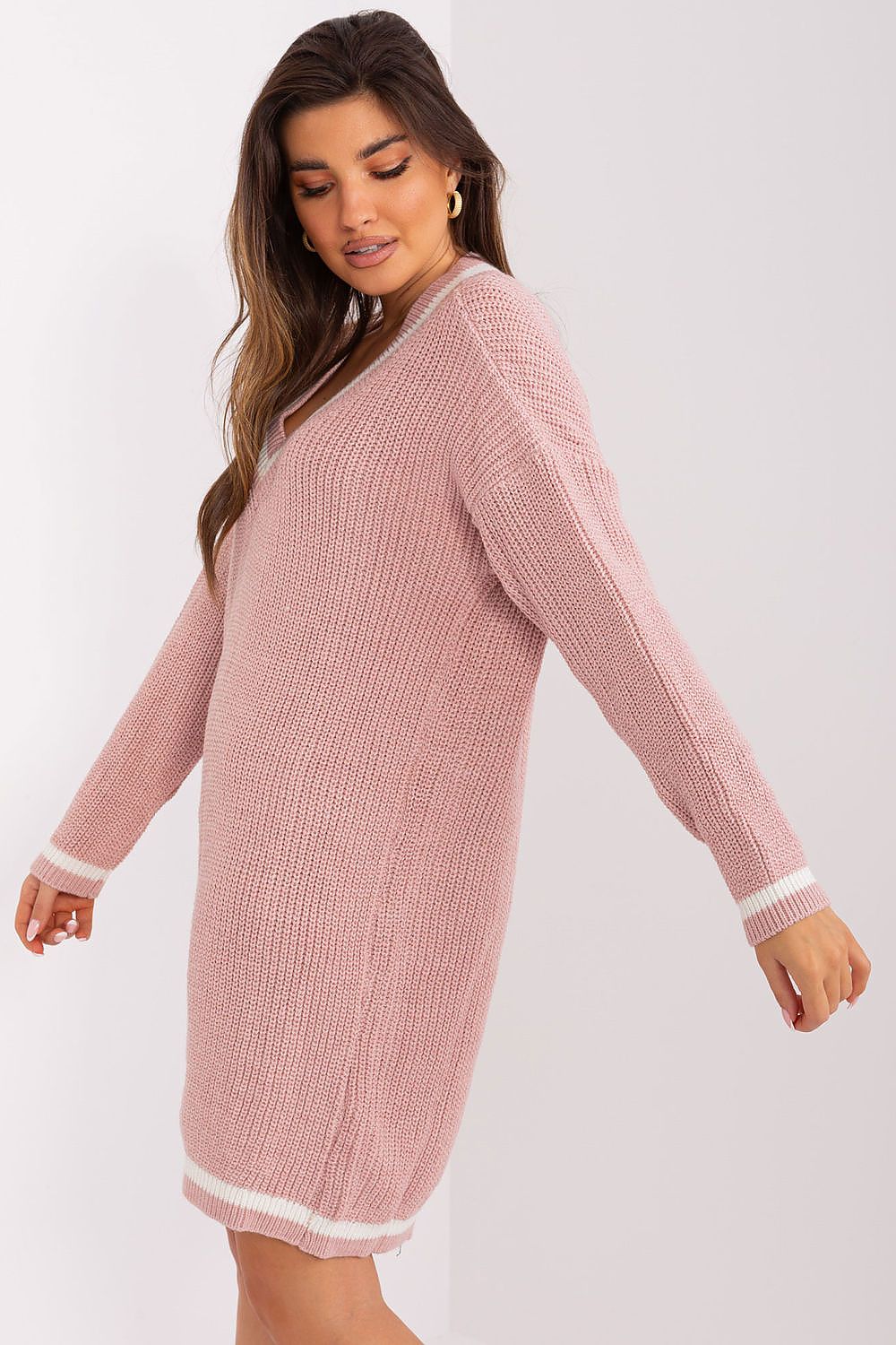 Women's Above Knee Day Dress – Oversized With Long Sleeves