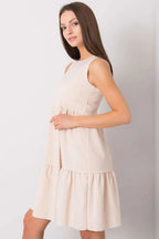 Women's Above Knee Day Dress – Regular Fit With Sleeveless