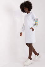 Women's Above Knee Day Dress – Relaxed With Long Sleeves
