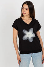 Women's Casual Blouse - Floral Waist Length