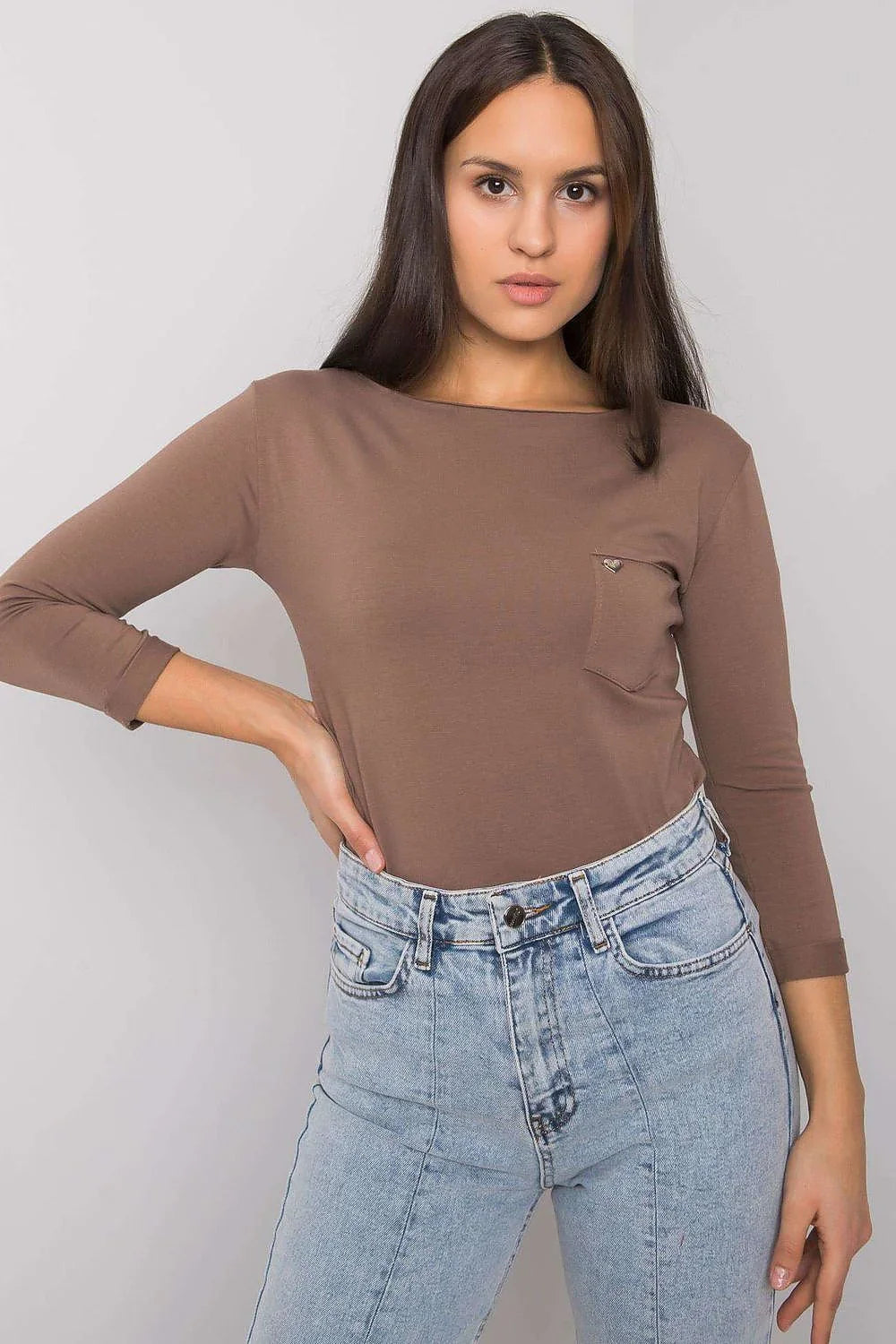 Women's Casual Blouse - Solid Waist Length - Guocali
