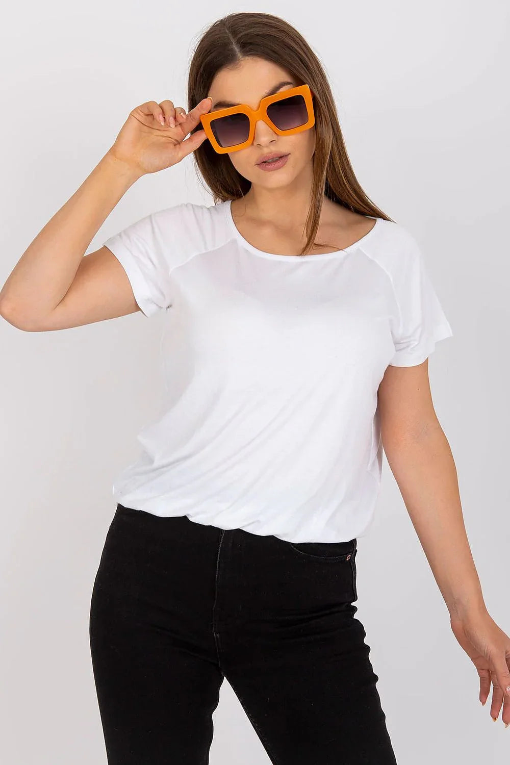 Women's Casual Blouse - Solid Waist Length