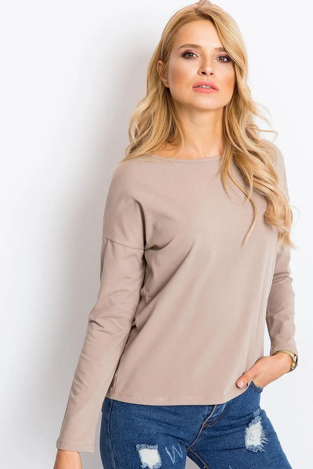 Women's Cotton Blouse - Solid Cropped Length