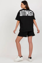 Women’s Cotton Blouse and Shorts Two Piece Set